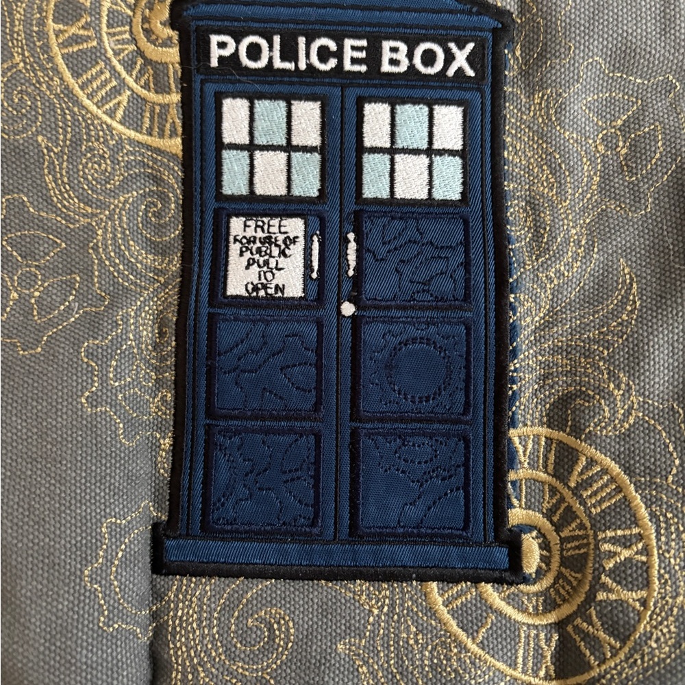 Blue Police Box Patch